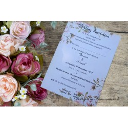 Laser print  Floral design...