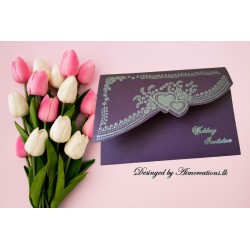 Embossed card  with print...
