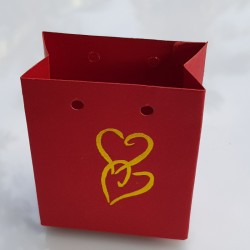 Red Bag type cake box with...