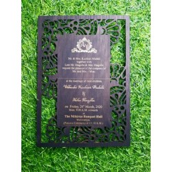 wooden Laser cut invitation...