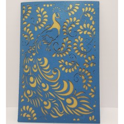 Peafowl card with liyewel